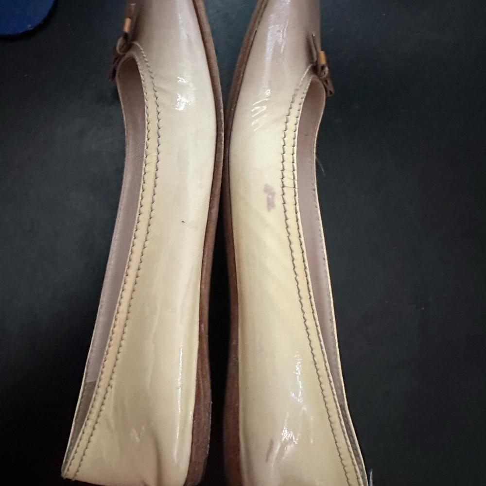 Prada Women's yellow and tan Ballet Flats Sz:Eu 36.5 - Picture 12 of 12